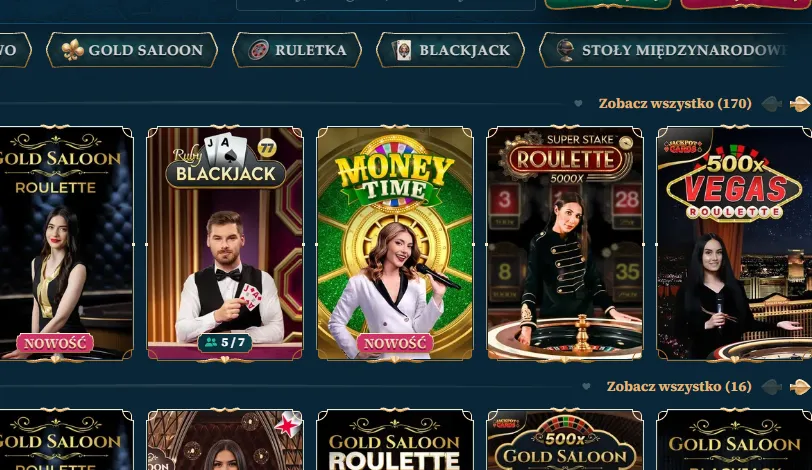 Gry w kasyno BetAlice Kasyno BetAlice – stoły na żywo: ruletka, blackjack i gry show z krupierami